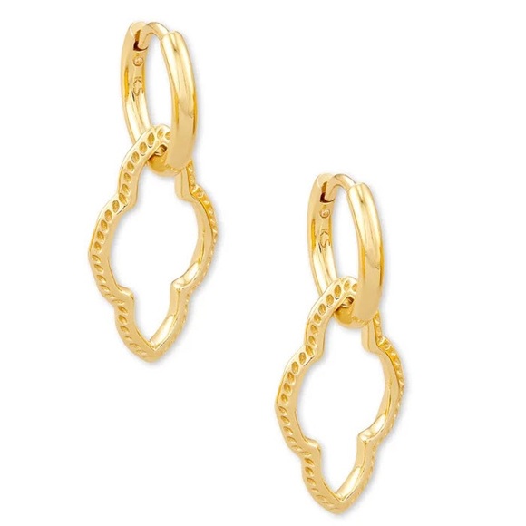 Kendra Scott Jewelry - Kendra Scott Abbie Huggie Hoop Earrings, Gold-Plated